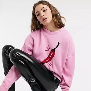 ASOS Skinny Dip Spicy Pink Sweater